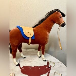 Pleasant companies 1991 felicity collection penny the horse with extra saddle